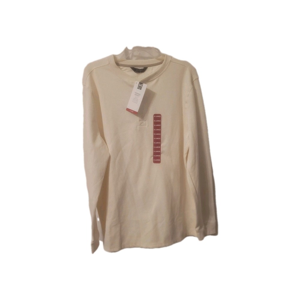 Member's Mark Men's Thermal Henley Size XL‎ Cream